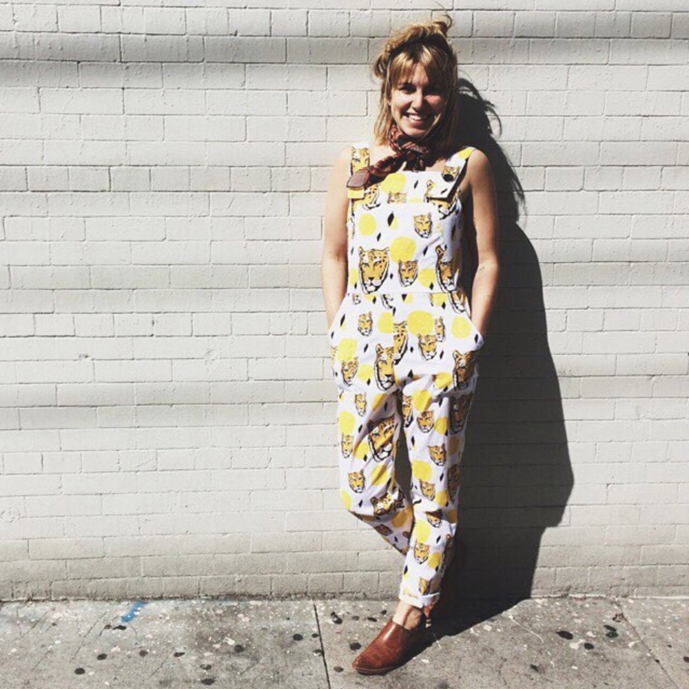 Nooworks tiger print overalls rare